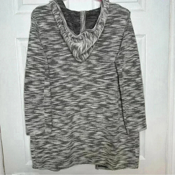 Paper Crane Cardigan Sweater Heathered Grey & White Size Small - Picture 11 of 16